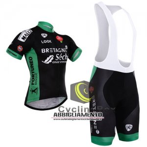 Abbigliamento Bretagne Séché2015 Manica Corta E Pantaloncino Con Bretelle Nero E Verde